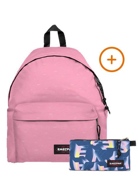 EASTPAK PADDED PAK'R + FLATCASE Rucksack + Koffer Wellen am Meer - Rucksäcke für Schule &amp; Freizeit