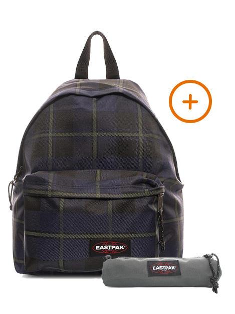 EASTPAK PADDED PAK'R + SMALL ROUND SINGLE Rucksack + Koffer Nachtkontrollen - Rucksäcke für Schule &amp; Freizeit