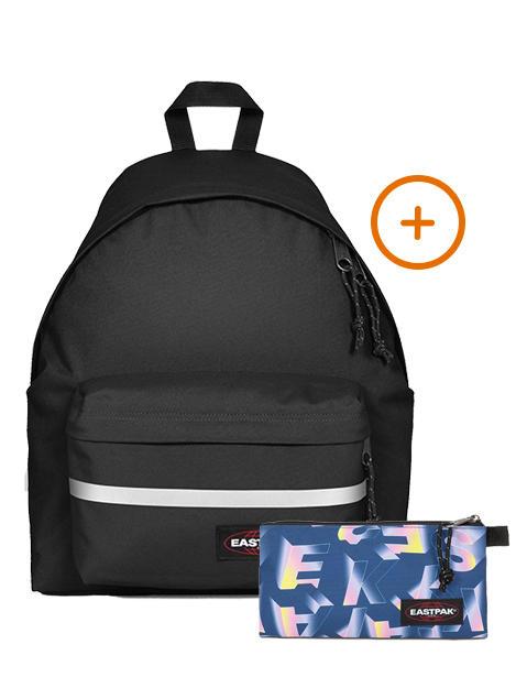 EASTPAK PADDED BIKE + FLATCASE Rucksack + Koffer SCHWARZ - Rucksäcke für Schule &amp; Freizeit