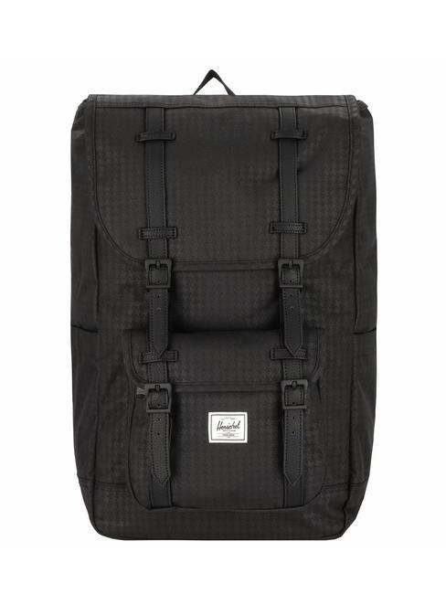 HERSCHEL LITTLE AMERICA  Rucksack in Standardgröße Hahnentritt-Prägung - Rucksäcke für Schule &amp; Freizeit