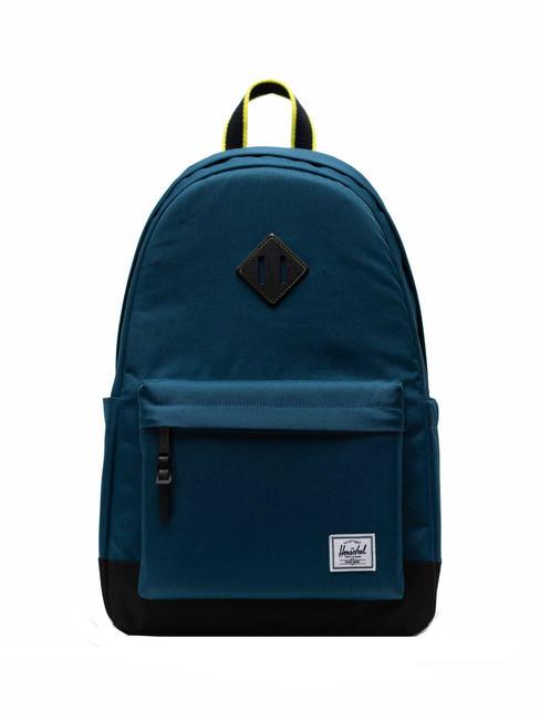 HERSCHEL HERITAGE  Rucksack Legionsblau/Schwarz/Nachtkerze - Rucksäcke für Schule &amp; Freizeit