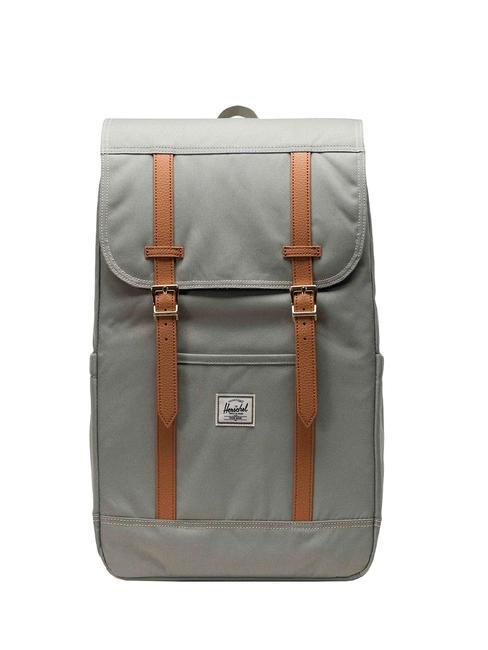 HERSCHEL RETREAT Rucksack Seegras/weißer Stich - Rucksäcke für Schule &amp; Freizeit