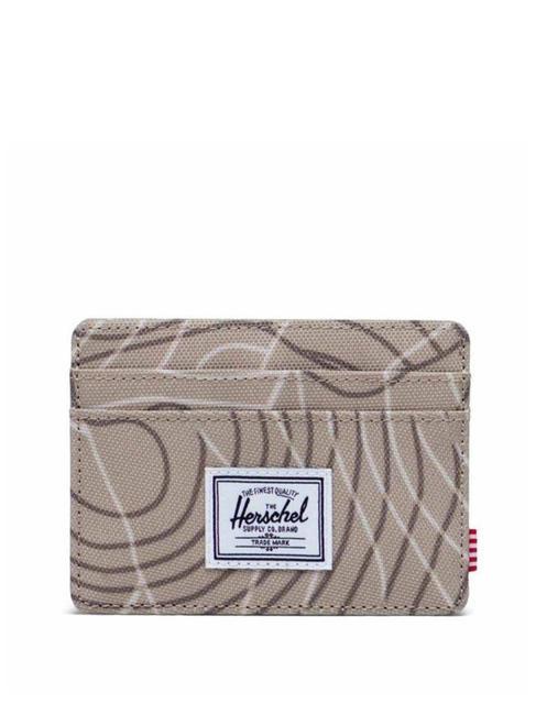 HERSCHEL CHARLIE  Flacher Kartenhalter Twill-Topographie - Brieftaschen Damen