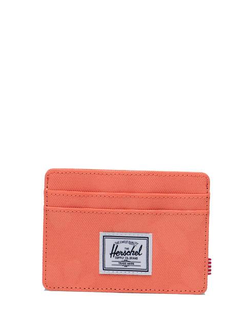 HERSCHEL CHARLIE  Flacher Kartenhalter Korallenblumensonne - Brieftaschen Damen