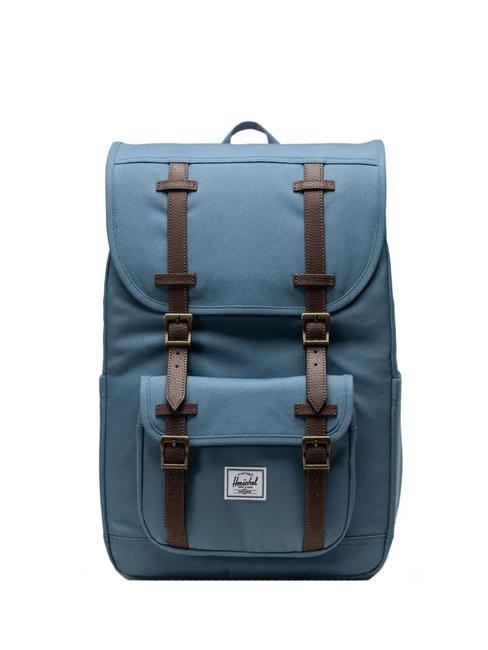 HERSCHEL LITTLE AMERICA MID Mittelgroßer Rucksack Stahlblau - Rucksäcke für Schule &amp; Freizeit