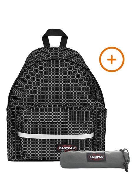 EASTPAK PADDED BIKE + SMALL ROUND SINGLE Rucksack + Koffer reflektiert schwarz - Rucksäcke für Schule &amp; Freizeit