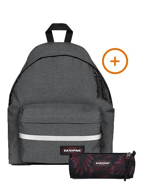 EASTPAK PADDED BIKE + BENCHMARK SINGLE Rucksack + Koffer SchwarzDenim - Rucksäcke für Schule &amp; Freizeit