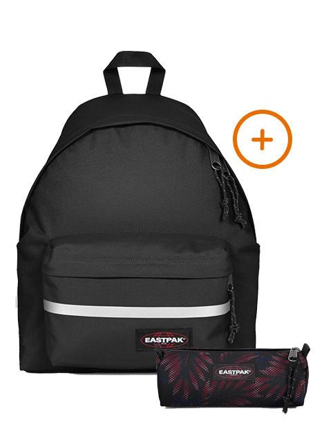 EASTPAK PADDED BIKE + BENCHMARK SINGLE Rucksack + Koffer SCHWARZ - Rucksäcke für Schule &amp; Freizeit