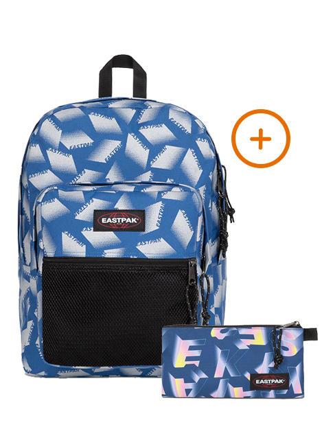 EASTPAK PINNACLE + FLATCASE Rucksack + Koffer relfeks ep blau - Rucksäcke für Schule &amp; Freizeit