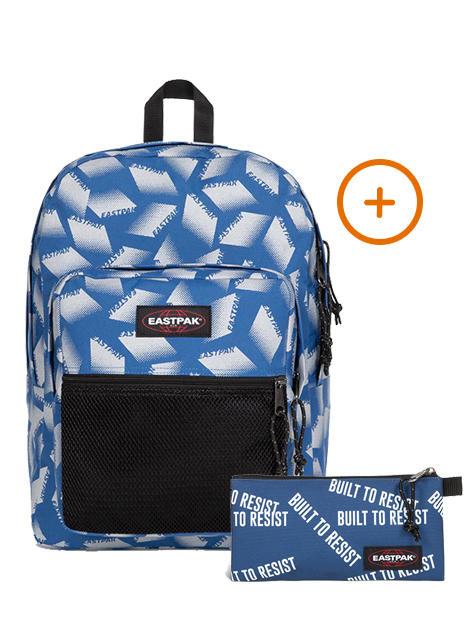 EASTPAK PINNACLE + FLATCASE Rucksack + Koffer relfeks ep blau - Rucksäcke für Schule &amp; Freizeit