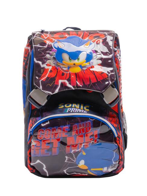 SONIC PRIME SONIC Doppelter Rucksack dunkler Saphir - Rucksäcke für Schule &amp; Freizeit