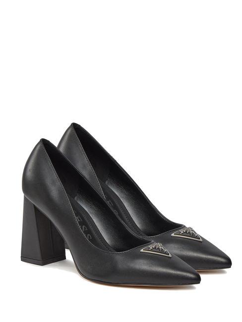 GUESS BARSON Lederpumps mit weitem Absatz SCHWARZ - Damenschuhe