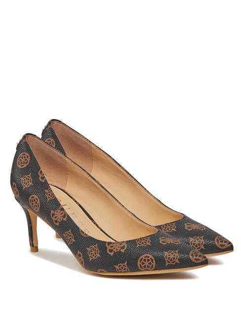 GUESS BRAVO6 Pumps mit 4G-Logo braun ocker - Damenschuhe