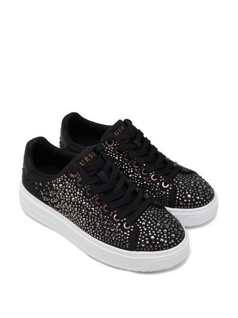 GUESS DENESA6 Sneakers mit Strasssteinen SCHWARZ - Damenschuhe