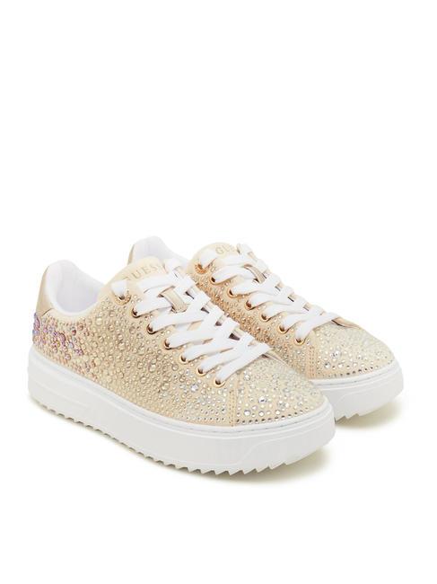 GUESS DENESA6 Sneakers mit Strasssteinen Gold - Damenschuhe