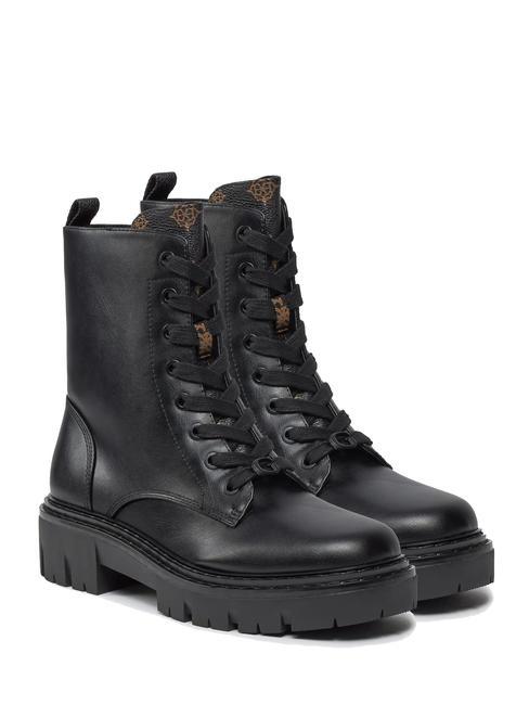 GUESS JEFEI Amphibien-Stiefeletten SCHWARZ BRAUN - Damenschuhe