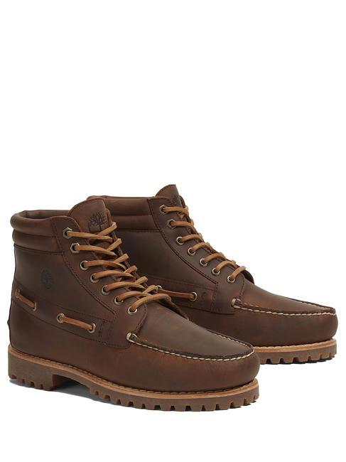 TIMBERLAND AUTHENTIC Lace Up Stiefeletten aus Leder braun - Herrenschuhe