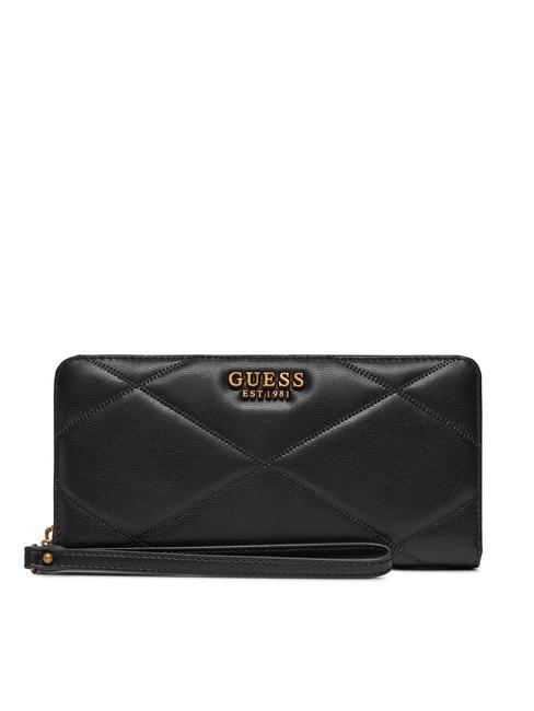 GUESS CILIAN Große Geldbörse mit umlaufendem Reißverschluss SCHWARZ - Brieftaschen Damen