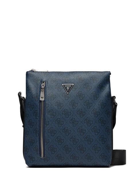 GUESS VEZZOLA Tasche mit 4G-Logo Blau - Umhängetaschen Herren