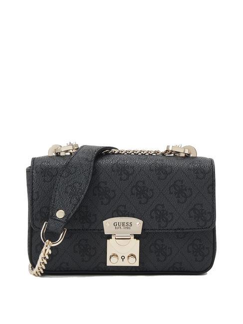 GUESS ELIETTE Mini-Allover-4G-Logo-Tasche Kohle - Damentaschen