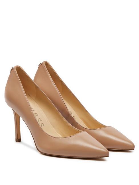 GUESS DABBEY Hohe Lederpumps BEIGE - Damenschuhe