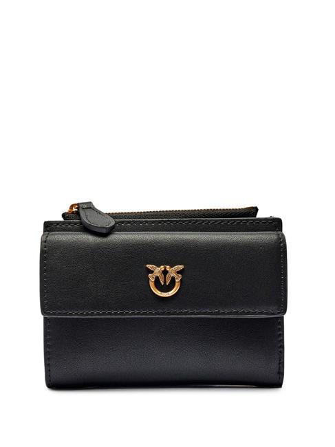 PINKO COMPACT  Damenbrieftasche schwarz-antikgold - Brieftaschen Damen