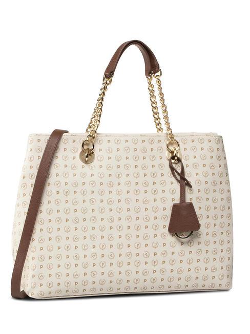 POLLINI HERITAGE  Tasche mit Schultergurt elfenbein / braun - Damentaschen