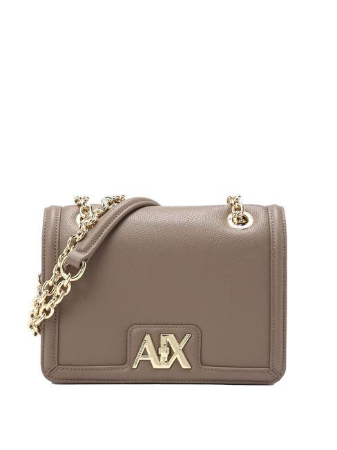 ARMANI EXCHANGE A|X METALLIC Wandelbare Tasche mit Kettengriffen dunkler Pisco - Damentaschen