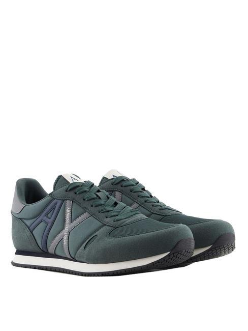 ARMANI EXCHANGE RIO Niedrige Turnschuhe b.grün+Nacht s+q.sch - Herrenschuhe