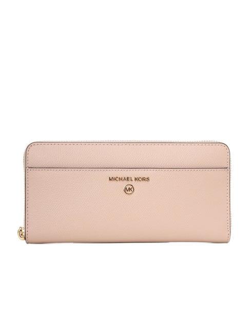 MICHAEL KORS JET SET CHARM Große Geldbörse mit umlaufendem Reißverschluss zartes Rosa - Brieftaschen Damen