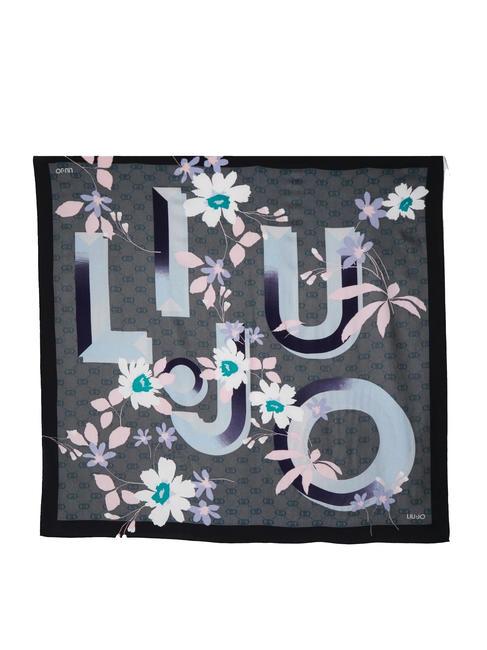 LIUJO FLOWERY Schal mit Allover-Print SCHWARZ - Schals