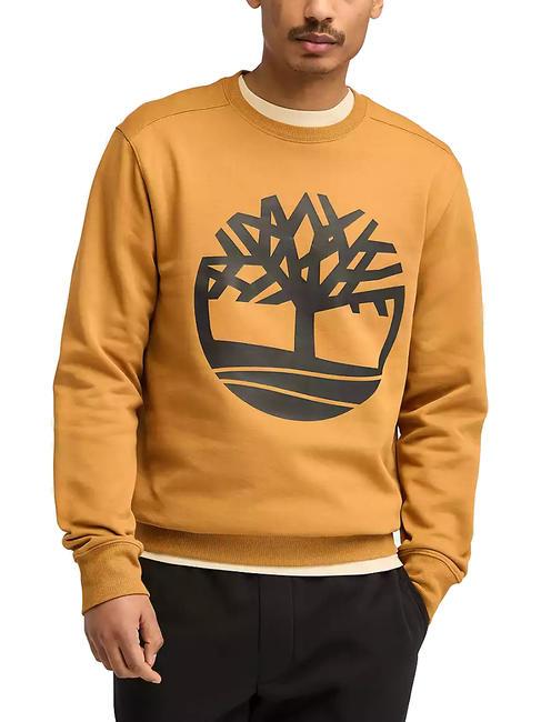 TIMBERLAND TREE LOGO Sweatshirt mit Rundhalsausschnitt Weizenstiefel/Schwarz - Sweatshirts Herren