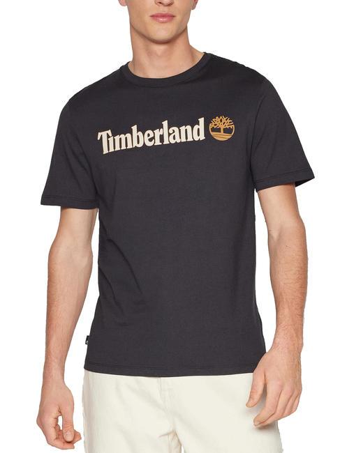 TIMBERLAND KENNEBEC RIVER LINEAR LOGO Baumwoll t-shirt SCHWARZ - Herren-T-Shirts