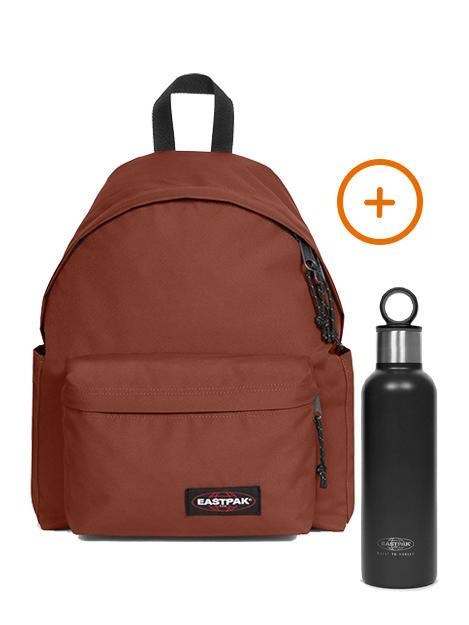 EASTPAK PADDED DAY PAK'R + SIPPER 14-Zoll-Laptop-Rucksack + Thermowasserflasche Bergbraun - Rucksäcke für Schule &amp; Freizeit