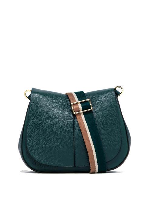 GIANNI CHIARINI HELENA ROUND Ledertasche mit doppeltem Schultergurt Regensturm - Damentaschen