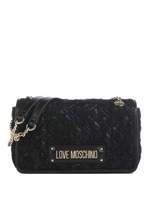 LOVE MOSCHINO QUILTED LACE  Umwandelbare Tasche Schwarz - Damentaschen