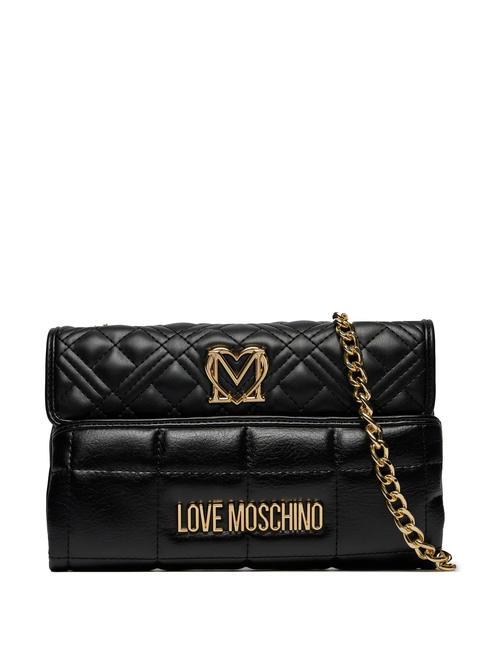 LOVE MOSCHINO QUILTED Chain Mini-Umhängetasche Schwarz - Damentaschen