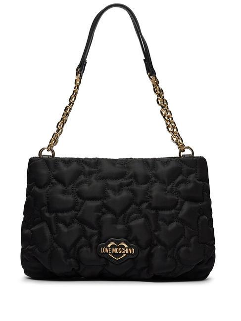 LOVE MOSCHINO QUILTED HEART Schultertasche Schwarz - Damentaschen