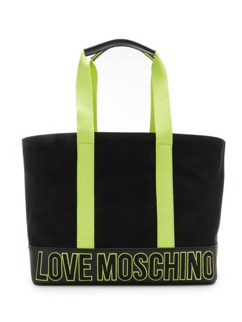 LOVE MOSCHINO FREE TIME  Canvas-Shopper Schwarz - Damentaschen