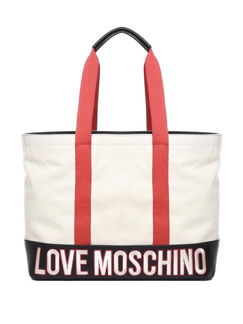 LOVE MOSCHINO FREE TIME  Canvas-Shopper Leder - Damentaschen