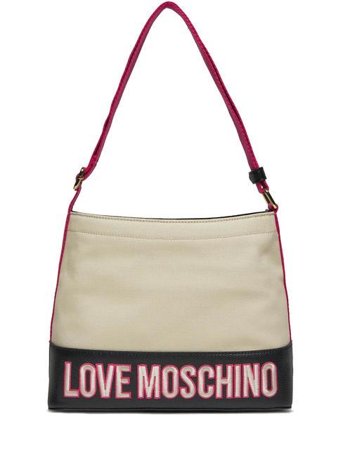 LOVE MOSCHINO FREE TIME  Hobo Tasche fuchsiaschwarz - Damentaschen