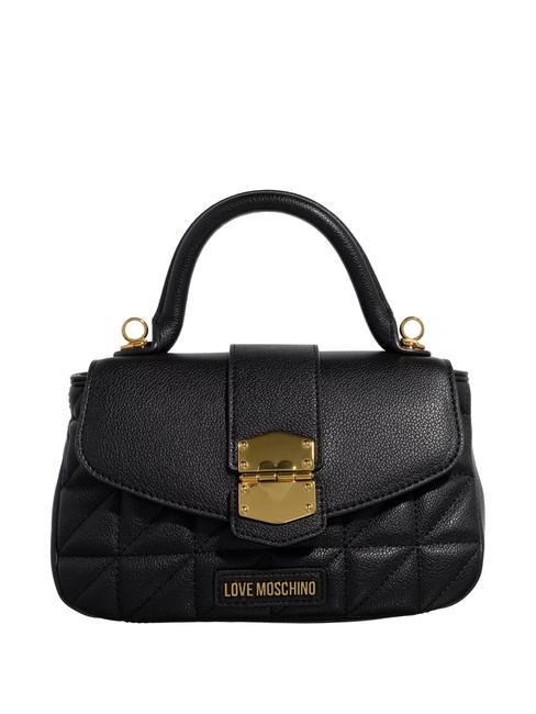 LOVE MOSCHINO CLICK HEART Mini-Handtasche mit Schultergurt Schwarz - Damentaschen