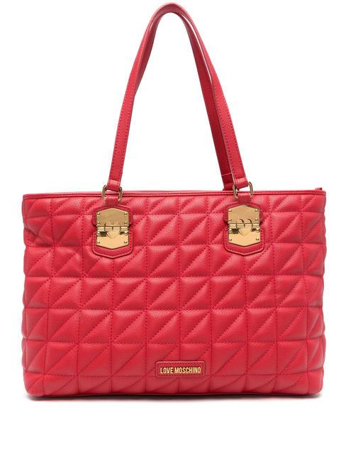 LOVE MOSCHINO CLICK HEART Einkaufstasche ROT - Damentaschen