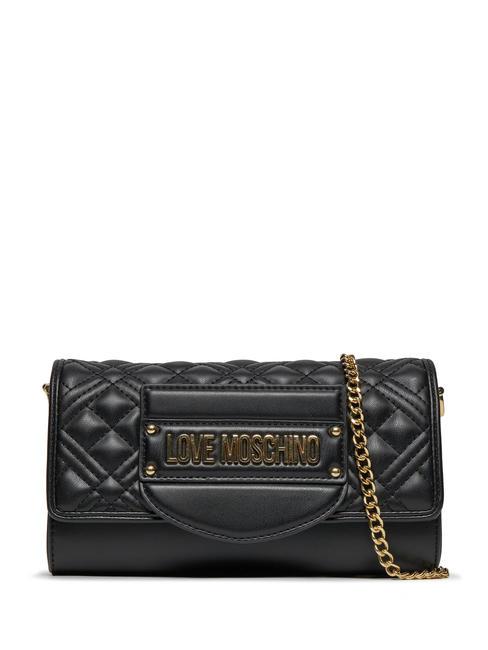 LOVE MOSCHINO QUILTED TAB Mini-Umhängetasche Schwarz - Damentaschen