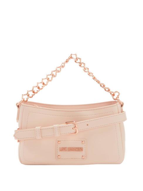 LOVE MOSCHINO STRASS HEART  Mini-Handtasche mit Schultergurt Nackt - Damentaschen