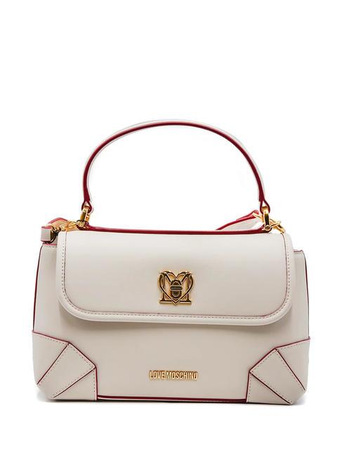 LOVE MOSCHINO TURN LOCK  Handtasche, mit Schultergurt Elfenbein - Damentaschen