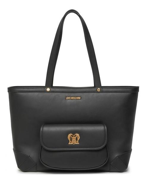 LOVE MOSCHINO TURN LOCK Einkaufstasche Schwarz - Damentaschen