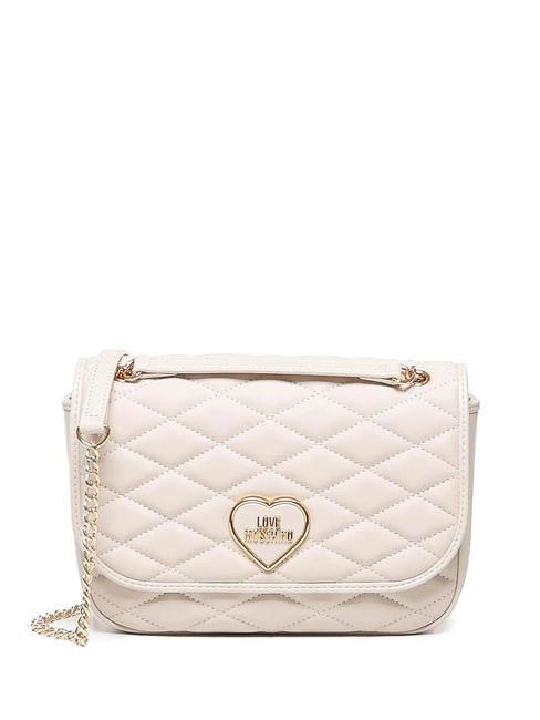 LOVE MOSCHINO ROMANTIC Convertible Schulter-/Umhängetasche Elfenbein - Damentaschen