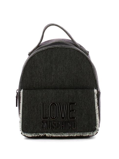 LOVE MOSCHINO DENIM  Denim-Rucksack Schwarz - Damentaschen