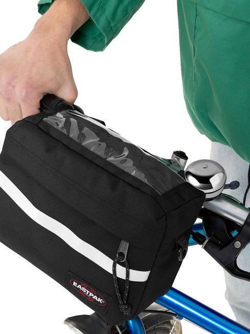 EASTPAK AMAN BIKE Fahrradtasche mit Schultergurt Plane schwarz - Hüfttaschen